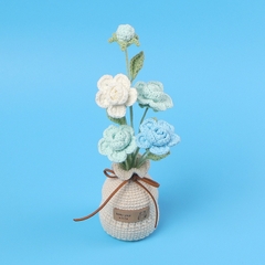 Chậu Hoa Hồng Đế Len