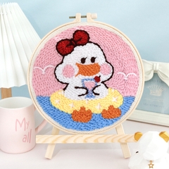 Khung Thêu Chữ Thập, Khung Tranh Tròn Giả Tre Đường Kính 20cm