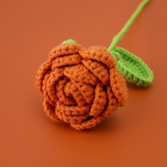 Hoa Hồng Chất Liệu Len Milk Cotton Dùng Để Trang Trí Hoặc Làm Quà Tặng, Hoa Len Handmade LYLYCRAFT