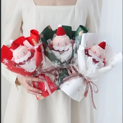 Set Nguyên Liệu Tự Làm Móc Khóa Ông Già Noel LYLYCRAFT  Bằng Len Milk Cotton - Quà Handmade Tặng Bạn Bè Người Yêu