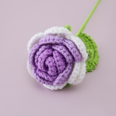Hoa Hồng Chất Liệu Len Milk Cotton Dùng Để Trang Trí Hoặc Làm Quà Tặng, Hoa Len Handmade LYLYCRAFT