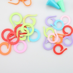 Ghim Đánh Dấu Len LYLYCRAFT Hình Tròn Bằng Nhựa Màu Ngẫu Nhiên, Kim Đánh Dấu Dùng Làm Móc Khoá Len Handmade