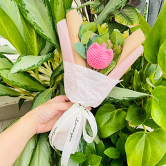 Bó Hoa Tulip LYLYCRAFT Bằng Len Handmade Làm Quà 20/10 Tặng Mẹ, Bạn Gái, Người Yêu-01