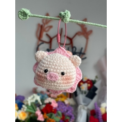 Móc Chìa Khóa Heo LYLYCRAFT Nhiều Màu Xinh Xắn Bằng Len Milk Cotton Làm Quà Tặng Trang Trí Đáng Yêu
