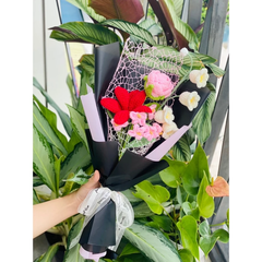 Bó Hoa Len Handmade LYLYCRAFT Quà Tặng Sinh Nhật, Valentine, 8/3, 20/10 Tặng Bạn Gái, Người Yêu, Mẹ, Bạn Bè-01