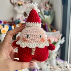 Móc Khoá Giáng Sinh Ông Già Noel LYLYCRAFT Bằng Len Handmade Dễ Thương Đan Tay Dùng Trang Trí,Tặng Bạn Bè Người Yêu Dịp