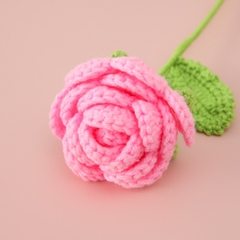 Hoa Hồng Chất Liệu Len Milk Cotton Dùng Để Trang Trí Hoặc Làm Quà Tặng, Hoa Len Handmade LYLYCRAFT