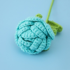 Hoa Hồng Chất Liệu Len Milk Cotton Dùng Để Trang Trí Hoặc Làm Quà Tặng, Hoa Len Handmade LYLYCRAFT
