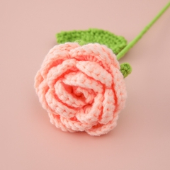 Hoa Hồng Chất Liệu Len Milk Cotton Dùng Để Trang Trí Hoặc Làm Quà Tặng, Hoa Len Handmade LYLYCRAFT