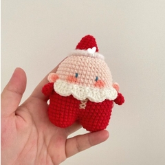Móc Khoá Giáng Sinh Ông Già Noel LYLYCRAFT Bằng Len Handmade Dễ Thương Đan Tay Dùng Trang Trí,Tặng Bạn Bè Người Yêu Dịp