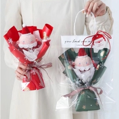 Móc Khoá Giáng Sinh Ông Già Noel LYLYCRAFT Bằng Len Handmade Dễ Thương Đan Tay Dùng Trang Trí,Tặng Bạn Bè Người Yêu Dịp