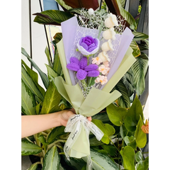 Bó Hoa Len Handmade LYLYCRAFT Quà Tặng Sinh Nhật, Valentine, 8/3, 20/10 Tặng Bạn Gái, Người Yêu, Mẹ, Bạn Bè-03