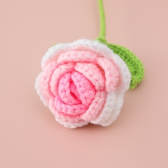 Hoa Hồng Chất Liệu Len Milk Cotton Dùng Để Trang Trí Hoặc Làm Quà Tặng, Hoa Len Handmade LYLYCRAFT