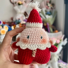 Móc Khoá Giáng Sinh Ông Già Noel LYLYCRAFT Bằng Len Handmade Dễ Thương Đan Tay Dùng Trang Trí,Tặng Bạn Bè Người Yêu Dịp