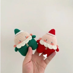 Móc Khoá Giáng Sinh Ông Già Noel LYLYCRAFT Bằng Len Handmade Dễ Thương Đan Tay Dùng Trang Trí,Tặng Bạn Bè Người Yêu Dịp