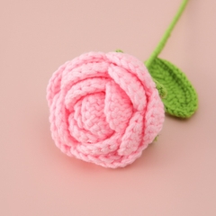 Hoa Hồng Chất Liệu Len Milk Cotton Dùng Để Trang Trí Hoặc Làm Quà Tặng, Hoa Len Handmade LYLYCRAFT