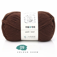 Len Yaoh Wool 100g LYLYCRAFT Sợi To 3mm, Len Milk Cotton Dùng Đan Móc Khăn, Túi Xách, Thú Bông Len