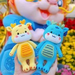 Set Móc Len Thú Bông Tự Làm Con Rồng Handmade LYLYCRAFT Bằng Len Milk Cotton 125g Kèm Hướng Dẫn