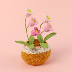 Chậu Hoa Len Để Bàn LYLYCRAFT Handmade Dùng Làm Đồ Decor Nhà Quà Tặng Tốt Nghiệp, Sinh Nhật, Ngày Lễ