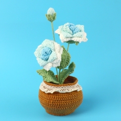 Chậu Hoa Len Để Bàn LYLYCRAFT Handmade Dùng Làm Đồ Decor Nhà Quà Tặng Tốt Nghiệp, Sinh Nhật, Ngày Lễ