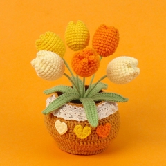Chậu Hoa Len Để Bàn LYLYCRAFT Handmade Dùng Làm Đồ Decor Nhà Quà Tặng Tốt Nghiệp, Sinh Nhật, Ngày Lễ