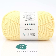 Len Yaoh Wool 100g LYLYCRAFT Sợi To 3mm, Len Milk Cotton Dùng Đan Móc Khăn, Túi Xách, Thú Bông Len