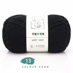 Len Yaoh Wool 100g LYLYCRAFT Sợi To 3mm, Len Milk Cotton Dùng Đan Móc Khăn, Túi Xách, Thú Bông Len