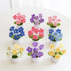 Hoa Len Handmade Dùng Làm Quà Tặng Sinh Nhật, Lễ Ý Nghĩa Chậu Hoa Len Để Bàn Làm Việc- LYLYCRAFT