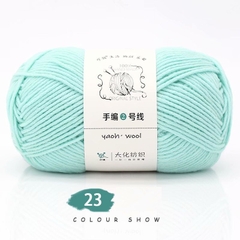 Len Yaoh Wool 100g LYLYCRAFT Sợi To 3mm, Len Milk Cotton Dùng Đan Móc Khăn, Túi Xách, Thú Bông Len