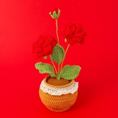 Chậu Hoa Len Để Bàn LYLYCRAFT Handmade Dùng Làm Đồ Decor Nhà Quà Tặng Tốt Nghiệp, Sinh Nhật, Ngày Lễ