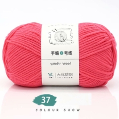 Len Yaoh Wool 100g LYLYCRAFT Sợi To 3mm, Len Milk Cotton Dùng Đan Móc Khăn, Túi Xách, Thú Bông Len