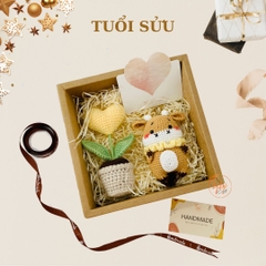 Hộp Quà Tặng Móc Khoá Len 12 Con Giáp Handmade -  SỬU