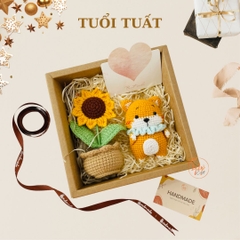 Hộp Quà Tặng Móc Khoá Len 12 Con Giáp Handmade - TUẤT