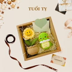 Hộp Quà Tặng Móc Khoá Len 12 Con Giáp Handmade - TỴ
