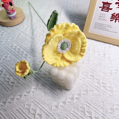 Cành Hoa Anh Túc Bằng Len