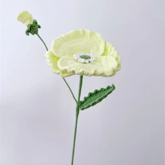 Cành Hoa Anh Túc Bằng Len