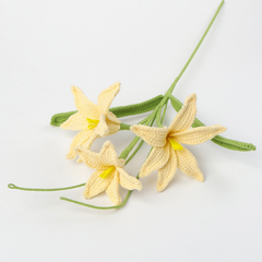 Thành phẩm hoa Ly & Lan ý handmade