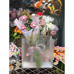 TP Bó Hoa Bắp Len Cành 3 bông - Hồng
