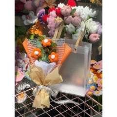 TP Bó Hoa Bắp Len Cành 3 bông - Cam