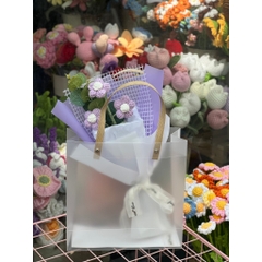 TP Bó Hoa Bắp Len Cành 3 bông - Tím
