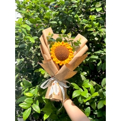 Bó Hoa Hướng Dương Len 1 Bông-Craft