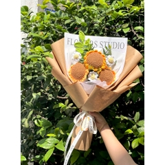 TP Bó Hoa  Hướng Dương Len 3 Bông - CRAFT