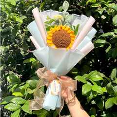 Bó Hoa Hướng Dương Len, Bó Hoa Bằng Len, Bó Hoa Len Handmade LYLYCRAFT-04
