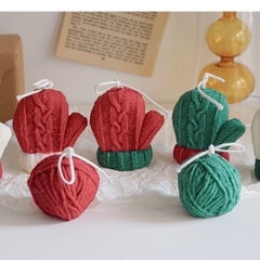 Nến Thơm Giáng Sinh LYLYCRAFT Sét Quà Handmade Cây Thông Trang Trí Cho Làm Việc Và Phòng Nhỏ Mùi Hương Dễ Ngủ, Thư Giãn