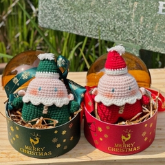 Móc Khoá Giáng Sinh Ông Già Noel LYLYCRAFT Bằng Len Handmade Dễ Thương Đan Tay Dùng Trang Trí,Tặng Bạn Bè Người Yêu Dịp
