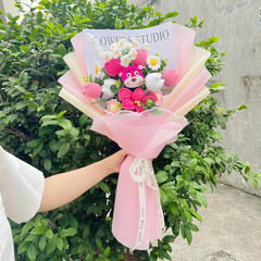 Bó Hoa Len HandmadeLYLYCRAFT Làm Quà 20/10 Tặng Người Yêu, Mẹ Và Bạn Gái Hoặc Quà Tặng Tốt Nghiệp-10