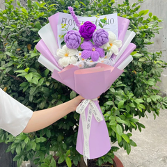 Bó Hoa Len HandmadeLYLYCRAFT Làm Quà 20/10 Tặng Người Yêu, Mẹ Và Bạn Gái Hoặc Quà Tặng Tốt Nghiệp-14