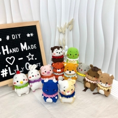 Móc Khoá Len LYLYCRAFT 12 Con Giáp Bằng Len Baby Yarn, Hộp Quà Tặng Ngày Lễ, Tốt Nghiệp, Sinh Nhật, Valentine ( Có sẵn)