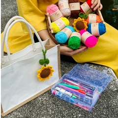 Túi Xách Nữ Du Lịch Canvas Chất Liệu Vải Cao Cấp Có Thể Vẽ, Thiết Kế Nhiều Hoạ Tiết,Túi Tote LYLYCRAFT Trắng Trơn Cỡ Lớn