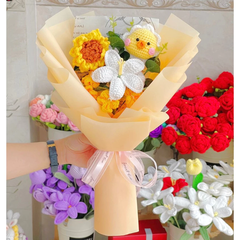 Bó hoa len gói theo yêu cầu 01